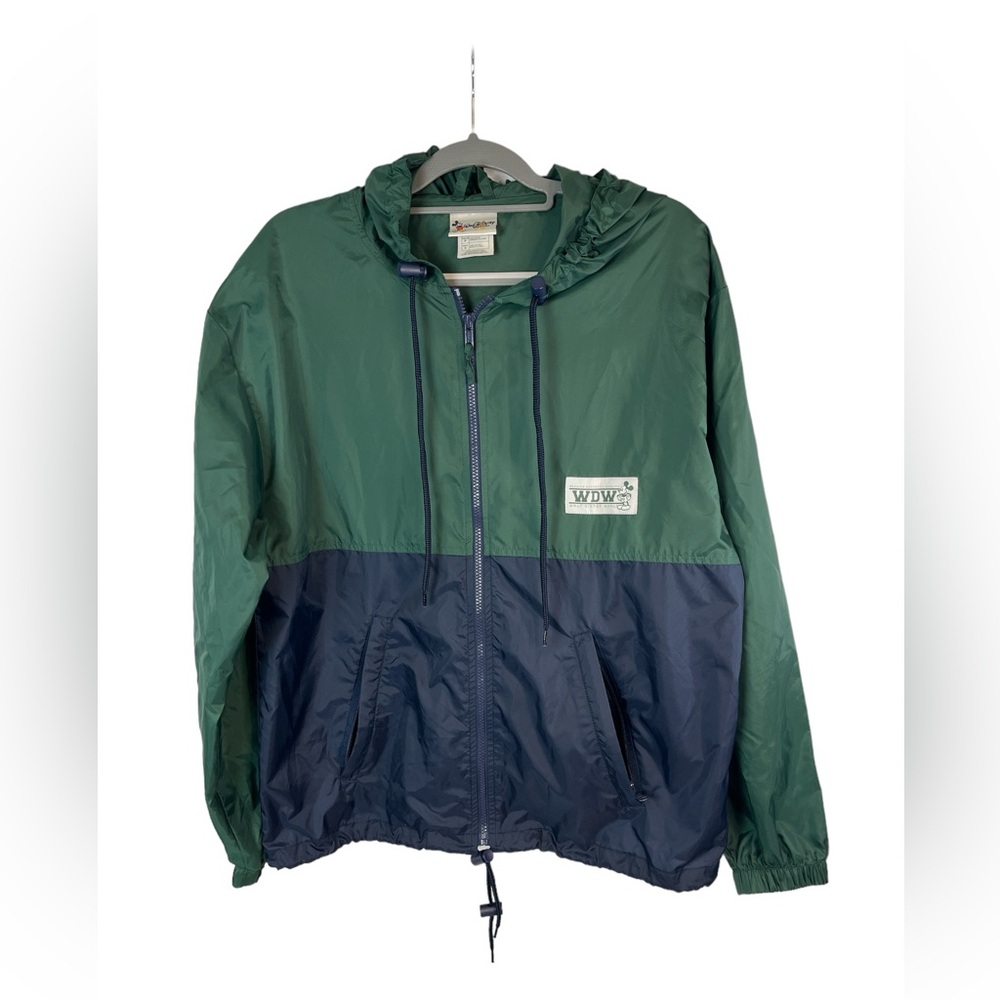 Walt Disney world blue and‎ green wind breaker size small